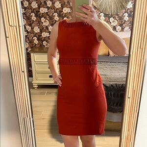 Talbots Red Sleeveless Mini Dress